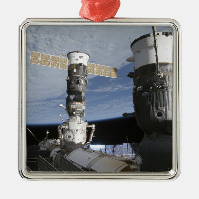 Ornement En Métal Véhicules spatiaux Soyouz et Progress russes (Devant)