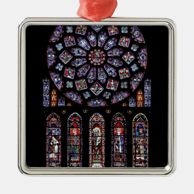 ORNEMENT EN MÉTAL VERRE SOUILLÉ DE CHARTRES VI (Devant)