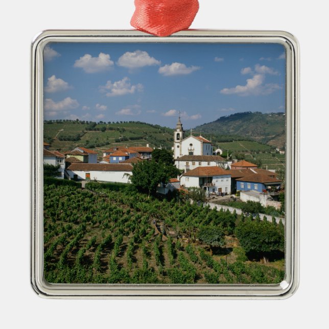 Ornement En Métal Vignobles, village de San Miguel, Douro (Devant)