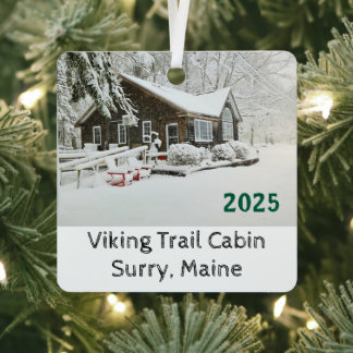 Ornement En Métal Viking Trail Christmas Ornament