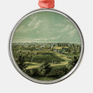 Ornement En Métal Ville de Waukesha le Wisconsin à partir de 1857