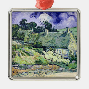 Ornement En Métal Vincent van Gogh   a couvert des cottages de