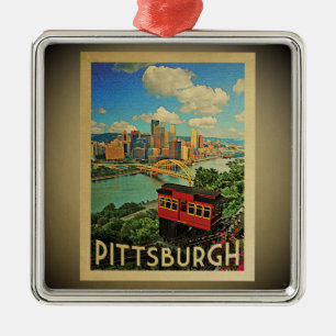 Ornement En Métal Vintage voyage d'ornement de Pittsburgh