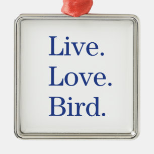 Ornement En Métal Vivant. Amour. Oiseau