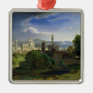 Ornement En Métal Vue au-dessus de Florence, c.1829