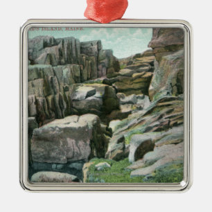 Ornement En Métal Vue des étapes géantes croissantes de roche dans