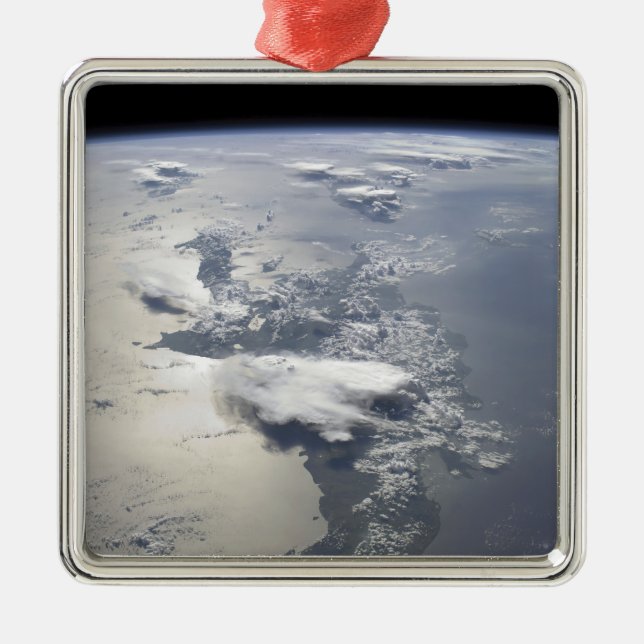 Ornement En Métal Vue panoramique sur l'île d'Hispaniola (Devant)