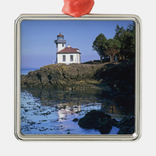 Ornement En Métal WA, île San Juan, phare de Lime Kiln