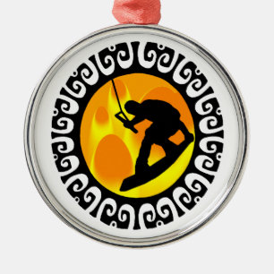 ORNEMENT EN MÉTAL WAKEBOARDING L'ATMOSPHÈRE