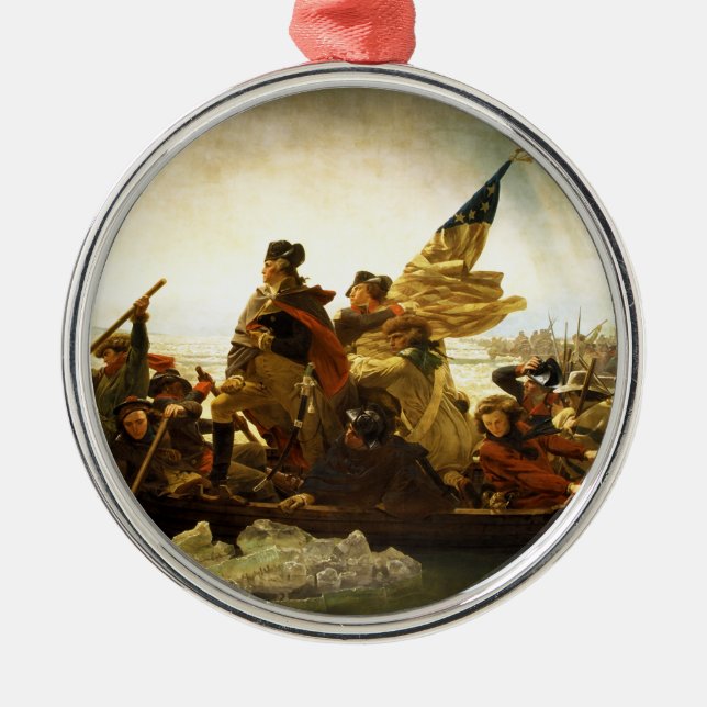 Ornement En Métal Washington croisant le Delaware par Emanuel Leutze (Devant)