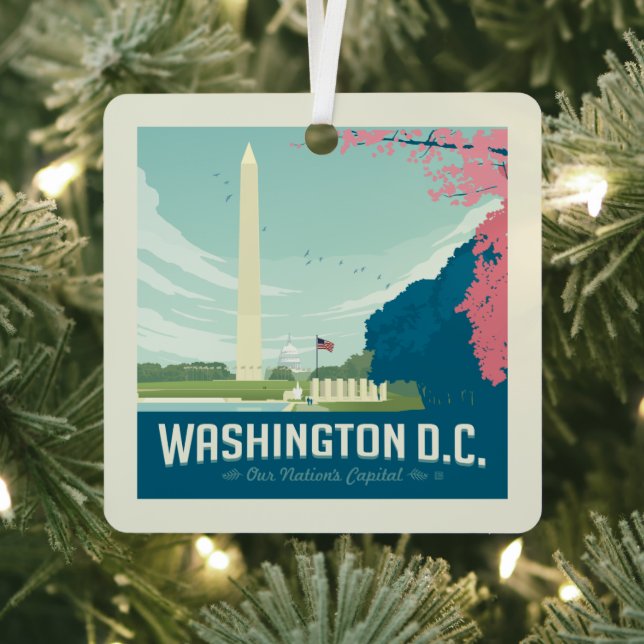 Ornement En Métal Washington DC | La capitale de notre nation (Insitu)