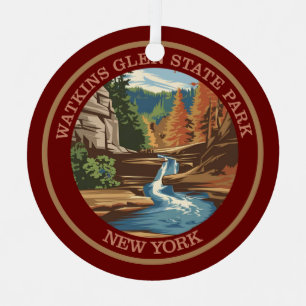 Ornement En Métal Watkins Glen State Park, New York. Color