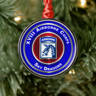 Ornement En Métal XVIIIe corps d'aviation Garder Noël
