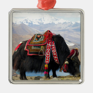 Ornement En Métal Yak tibétain