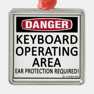 Ornement En Métal Zone de fonctionnement du clavier