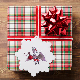 ornement en papier flocon de neige Santa Bat