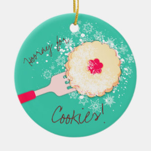 Ornement en poudre de Noël de biscuit de confiture