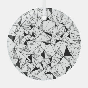 Ornement En Verre Abstrait géométrique : Polygonal Arrière - plan Ar