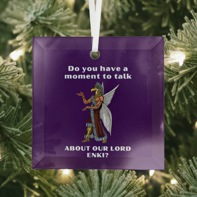 Ornement En Verre Amusant ancien UFO Annunaki Alien (Insitu)