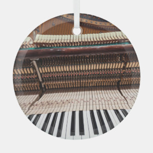 Ornement En Verre Antique Vieux Concert Piano Photo