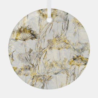 Ornement En Verre arrière - plan d'aquarelle Abstraite : dandelion,