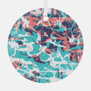 Ornement En Verre Arrière - plan d'art en papier marbré Abstrait