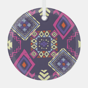 Ornement En Verre Arrière - plan géométrique tribal, primitif.