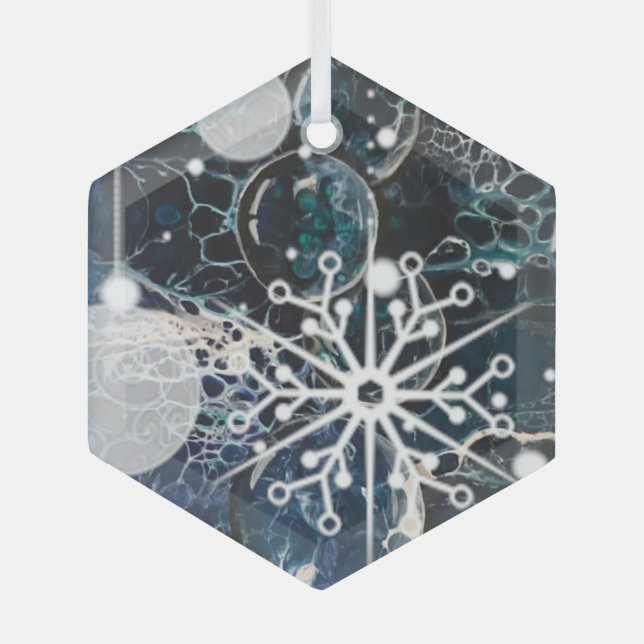 Ornement en verre bleu (Recto)