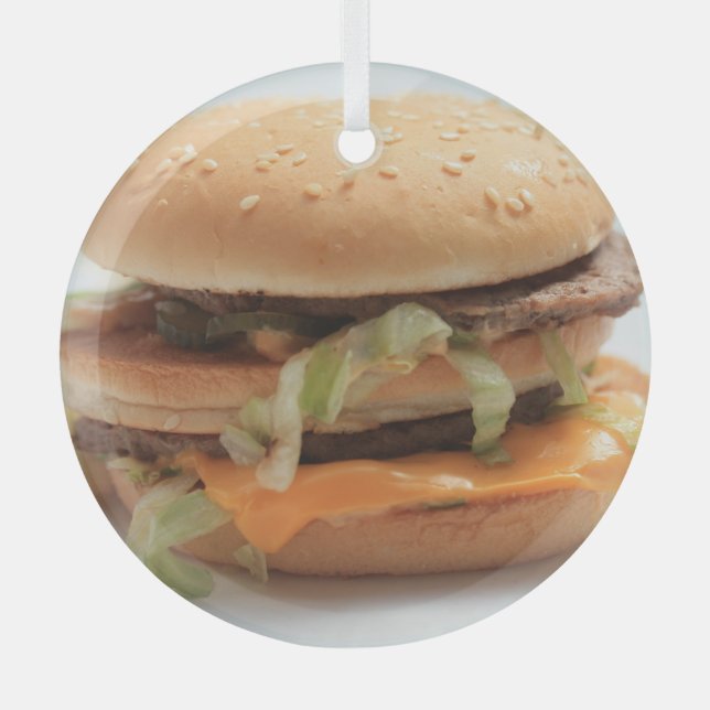 Ornement En Verre Burger Closeup (Recto)
