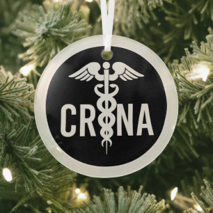 Ornement En Verre Cadeau anesthésiste certifié CRNA