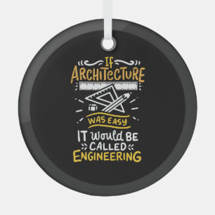 Ornement En Verre Cadeaux d'architecte