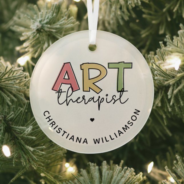 Ornement En Verre Cadeaux d'Art Thérapeutique Personnalisé (Insitu)