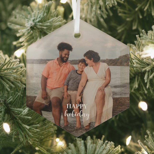Ornement En Verre Cadre photo de Noël (Insitu)
