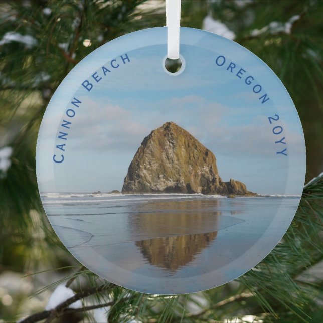 Ornement En Verre Cannon Beach Dé Noël (Créateur téléchargé)