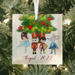 Ornement En Verre Casse-Noix, Clara, Souris King Ballet Noël