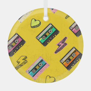 Ornement En Verre Cassette rétro : Design de Love Party des années 8