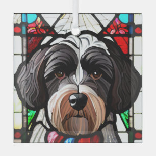 Ornement En Verre Chien d'eau portugais "Verre tendu"