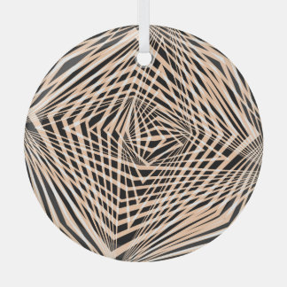 Ornement En Verre Conception géométrique Abstraite sans joint