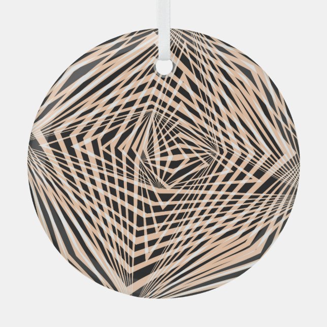 Ornement En Verre Conception géométrique Abstraite sans joint (Recto)