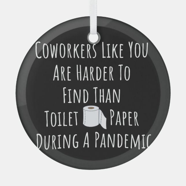 Ornement En Verre Copie de collègues comme vous êtes plus difficile  (Recto)