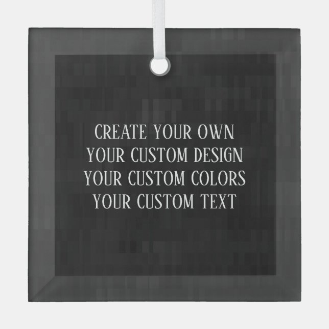 Ornement En Verre Create Your Own ! (Recto)