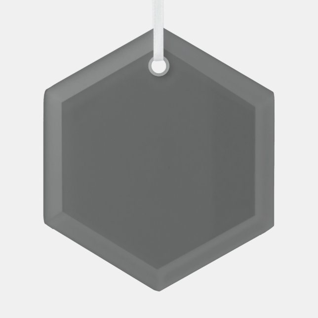 Ornement En Verre Create Your Own simple dark gray (Recto)
