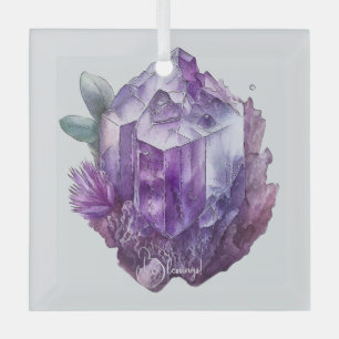 Ornement En Verre Créez Vos Propres Cristaux D'Améthyste Violet