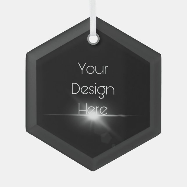 Ornement En Verre Créez votre propre (Recto)