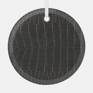 Ornement En Verre Cuir de crocodile luxueux : texture textile.