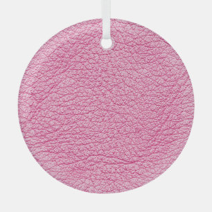 Ornement En Verre Cuir rose gros plan, arrière - plan texturé.