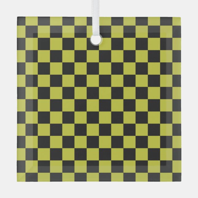 Ornement En Verre Cyber lyme checkerboard pattern (Recto)