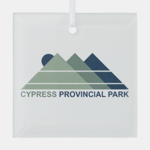 Ornement En Verre Cypress Provincial Park Mountains Sun