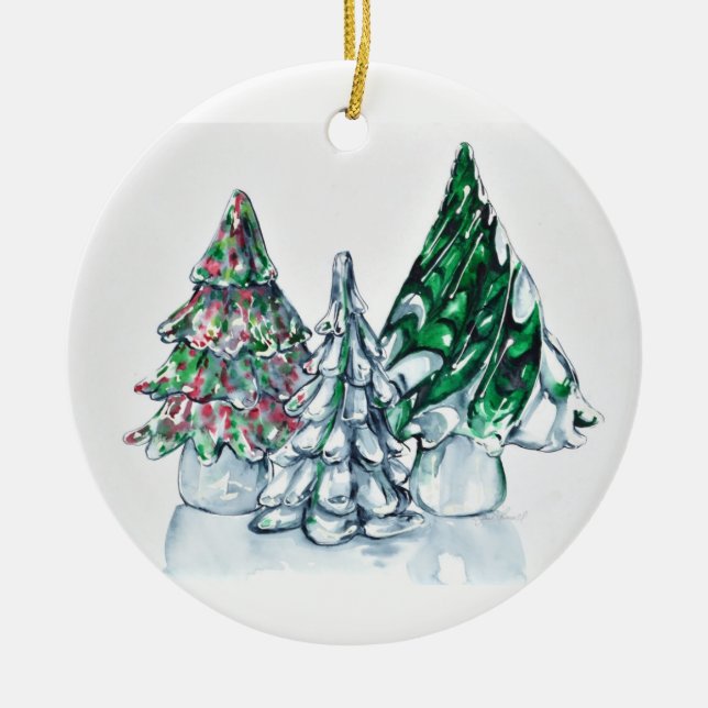 Ornement en verre de forêt (Devant)