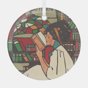 ORNEMENT EN Verre DE VERRE DE TEE Livre